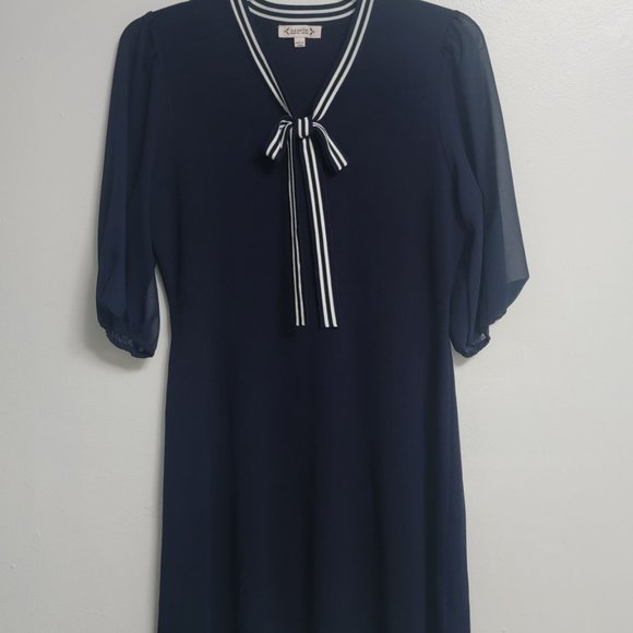 NANETTE LEPORE DRESS, SIZE L, EXCELLENT PREOWNED CONDITION - Picture 1 of 14